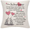 Bommex Kissenbezug für Schwester - Geschenk für Große, Kleine und Seele Schwester zum Geburtstag