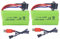 ZYGY 2PCS 7.4V 500mAh SM-4P Plug Rechargeable Battery with USB Charging Cable for EC16 DE85 RC Toy Car Model Buggy Battery M416 Electric Gel Ball Blaster Spare Battery