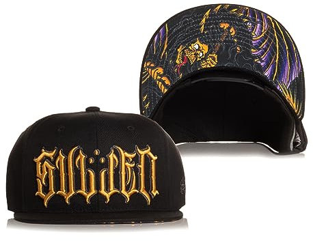 Sullen Men's Reaper Dragon Black Snapback Hat