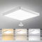 Yafido 28W LED Deckenleuchte Flach mit Bewegungssensor, 30CM 3000K-6000K Ultra Slim Weiße Quadrt Deckenlampe mit Bewegungsmelder, 2800LM Modern Panel Lampe für Flur, Veranda, Garage, Balkon