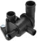 QUARKZMAN Motor Refrigerante Termostato Carcasa, para Kia Picanto, Plástico, Negro