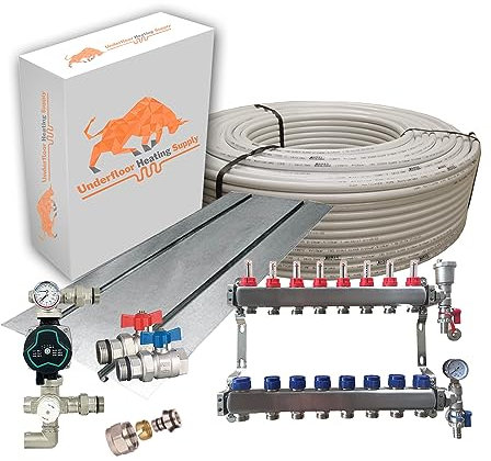 Underfloor Heating Suspended Floor Kit - 160m2 (8 Port)