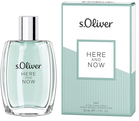s.Oliver® HERE AND NOW Man | After Shave Lotion - würzig - warm - maskulin - für das Hier und Jetzt | 50ml After Shave Lotion