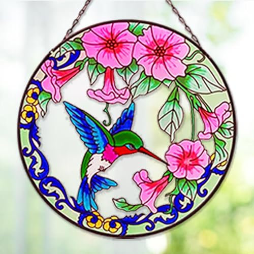 16 cm großer Kolibri-Sonnenfänger zum Aufhängen, verstärktes Glas, Ornament, Dekoration, wasserdicht, Fenster, Wand, Baum, Vogel, Anhänger Dekoration