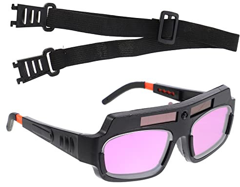 Angoily 1 Pc Gafas De Atenuación Automática Gafas De Soldadura De Espesor Gogle Gafas De Ojos Automáticos Gafas De Seguridad Para Soldar Herramienta Cristal Liquido Frecuencia Dual
