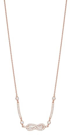 Emporio Armani Collana a catenina da donna in ottone color oro rosa, EGS3108221