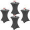 Showgeous 4er-Set Stretch Stehtisch Husse für Bistrotisch Ø 80-85 cm Cocktail Tisch-Überzug Husse, Verstärkung im Fußbereich,Stretch-Husse Dunkelgrau Hussen für Stehtische und Bistrotische(Dunkelgrau)
