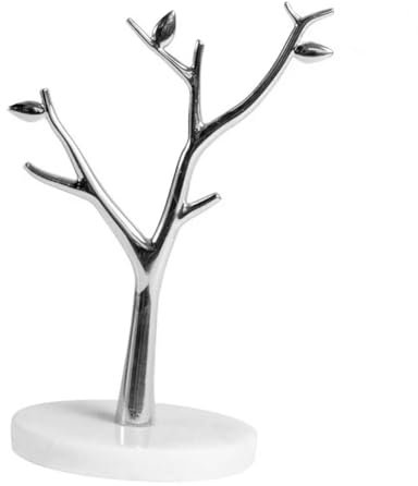 SHERCHPRY 1stk Baumschmuck-aufhänger Halskette Tischdekoration Weißes Tischständer Schmuckhalter Für Ohrringe Weiße Hängeregale Schmuckständer Schreibtischaufsatz Marmor Armband