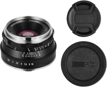 25 mm F1.8 Festbrennweitenobjektiv mit manueller Fokussierung MF, for Olympus MFT M4/3 Mount Epm1 Epm2 E-PL123456789 E-M1 E-M5 E-M10 Pen-F for Mark II III M43 (Size : Silver, Color : M4/3)