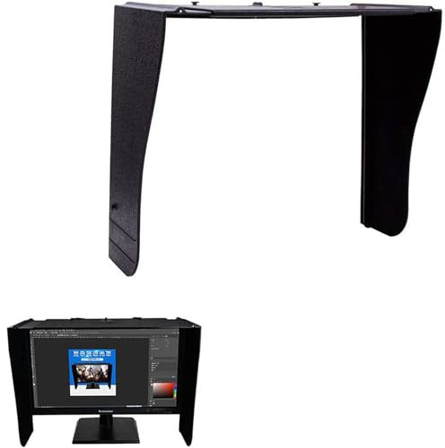 STMKB Cappa per Monitor del Computer, Copertura per La Privacy del Computer Desktop, Luce Anti-dispersione, Visiera Anti-Peeping, Adatta per Telaio Esterno del Monitor con Larghezza 41-66 Cm