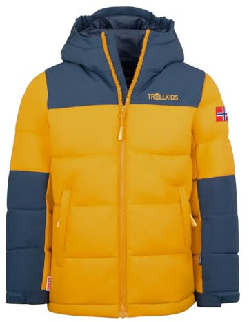 Trollkids Kids Narvik Jacket PRO 98, golden Yellow