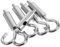 Garneck 5 Pezzi Morsetto per filo Gancio rapido per regolazione Accessori per appendere oggetti pesanti tenditore tenditore della fune gancio di tendifilo rame Silver