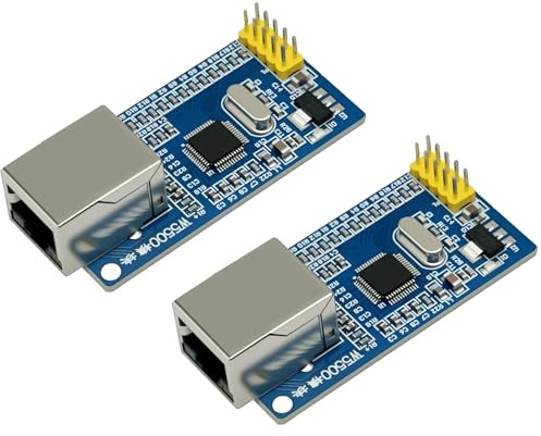 W5500 Ethernet Netzwerk Internet Modul Binghe 2 Stück W5500 LAN Ethernet Netzwerkmodul 3,3V / 5V Unterstützung TCP / IP51 / STM32 EIN-Chip-Computer kompatibel mit Arduino