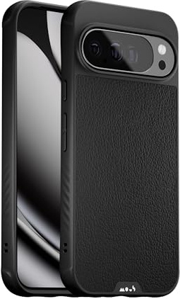 Mous for Google Pixel 10 Pro XL Limitless Black Leather Case, MagSafe Compatible- Black