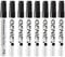 Genie 12592 Permanent Marker (mit 1-3 mm Rundspitze und Metallschaft) 8er Pack; schwarz