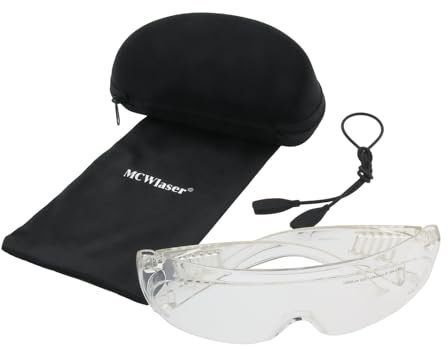 MCWlaser CO2 Laser Schutzbrille 10600nm 10.6um OD5+ Safety Glasses Goggles Absorptionstyp CO2 Laser Brille Für CO2 Lasergravur Cuttinge Schönheitsbehandlung Instrument EP-4 Stil 6