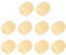 Mxfans Loudspeaker Lapel Microphone Wind Shield Foam Cover EY-M02 Yellow Hole Dia 8mm Set of 10