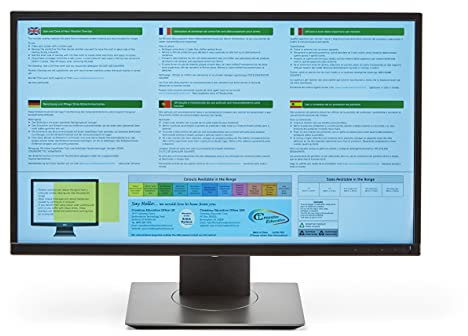 Crossbow Education 24-Inch Widescreen Monitor Overlay - Dyslexia and Visual Stress Friendly (Sky)