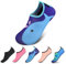 Niño Zapatos de Agua de Natación Infantil para Niños Niñas Adolescentes Slip on Suave Descalzo Aqua Calcetines para La Piscina de Playa,Delfín Azul,22/23