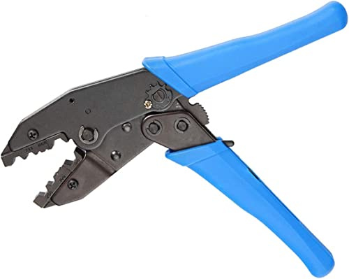 Come-buy Crimpzange für RF-Stecker RG58, RG142, LMR195, RG59, RG223, RG62, LMR240 RF-Koaxialkabel, Sechskant-Schneideisen mit 5,41 mm für RG58-Kabel (blaue Crimpzange RG58)