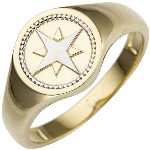 Jobo Damen-Ring aus 585 Gold Bicolor Größe 60