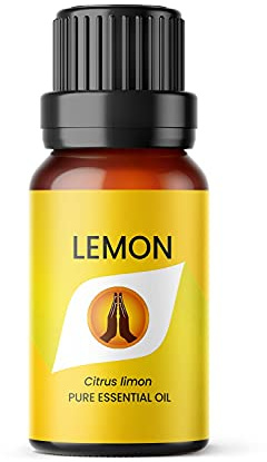 Aroma Energy Lemon Essential Oil, 10ml | Diffuser oil for home, summer aromatherapy burner, candle making, soap, wax melts, cleaning sprays | Natural, Vegan, UK Made