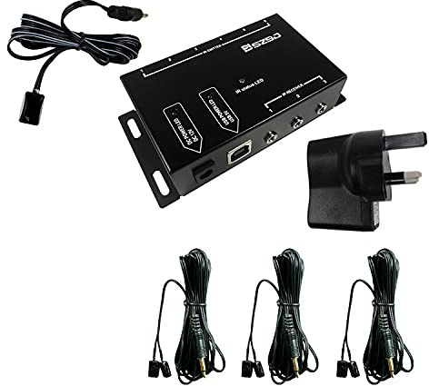 SZBJ IR Repeater,IR Repeater Infrarot Fernbedienung SZBJ EU (BJ106, Black)