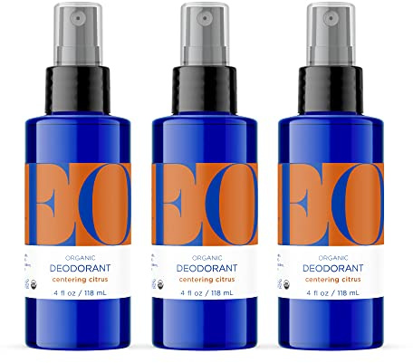 EO Organic Deodorant Spray Citrus, Aluminum Free, 4 oz 3-Pack