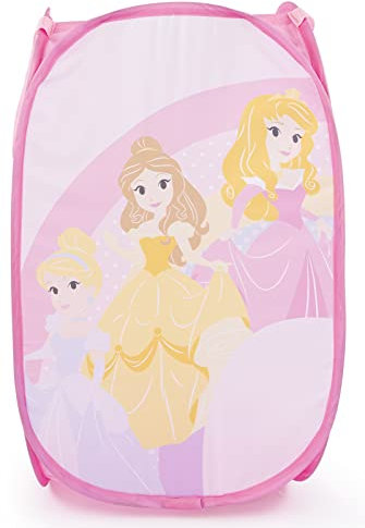 Jay Franco Disney Princess Cut Paper 80L Pop-Up Laundry Basket - Hamper for Clothes or Toys
