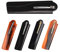 Switchblade Comb, Foldable Stainless Steel Hair Comb with Automatic Push Button Metal Spring Jump Brush for Beard Mustache, Men Oil Hair Styling Accessories (3# M, Multicolor, 5pcs)