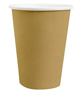 Santex - 10 GOBELETS Carton Bio 25CL Or