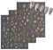 Teegxddy 12er Pack Nail Art Decals Gold Nail Decals Sun Moon Stars Nail Decals Luxus Design Selbstklebende Nail Decals für Home Salon DIY Nail Art Dekoration DIY Creative Hobbys