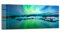 DEQORI Glasbild Echtglas | Motiv Leuchtendes Polarlicht | horizontal einteilig 150x60 cm | schöne Dekoration | Wandbild für Wohnzimmer, Schlafzimmer, Flur & Küche | moderne Wanddeko
