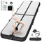 FBSPORT Trainingsmatte, 10 cm, Höhe aufblasbar, Air Tumbling Track 2 m, Gymnastikmatte, aufblasbar, Tumbling, Gymnastikmatte, für Turner, Tumbling, Yoga, mit Pumpe