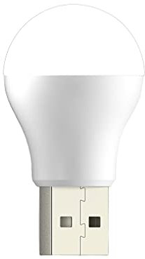 Ailan Light USB Reading LED Atmosphere Night Bulb Bedside Bedroom Portable Travel Laptop Interior Party Lighting, White Light