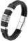 Mochity Männer Armband, Armband Herren Leder, Edelstahl Armband Herren, Kreuz Armband, Wikinger Schmuck, Keltischer Schmuck, Lederarmband Herren, Lederarmband Geschenke Für Männer (D)
