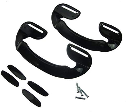 Ufixt Universal Black Fridge Freezer Door Handle Twin Pack Compatible with Most Brands