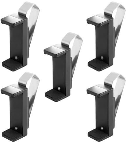 5 Piece Car Sun Visor Clip Holder Gate Remote Black Metal+Plastic for Garage Door Control Car Keychain Barrier Universal Opener Accessories