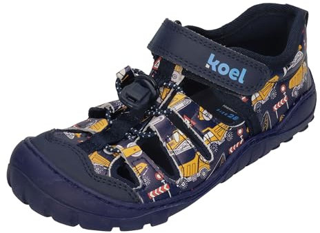 KOEL Barefoot Kinder Sandalen Madison 2.0 Print Tractor Blue, Größe:25 EU