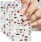 JMEOWIO 9 Sheets Halloween Nail Art Stickers Decals Self-Adhesive Cute Ghost Nail Supplies Nail Art Design Decoration Accessories