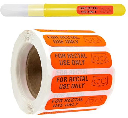 Rectal Use Only Stickers - Rectal Use Decals | Funny Joke Label Sticker Sticker, Funny Joke Label Sticker, Prank Sticker Labels for Adults Accessories