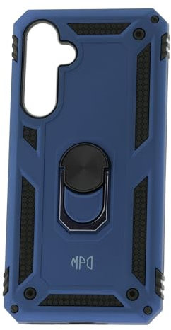 Coque pour Samsung Galaxy A35 5G Housse Antichoc avec Anneau Rotatif Aimant 360 Degrés Etui Magnétique Rigide Dure Armure Bague Support Renforcée (Bleu)