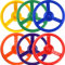 6 Pack Playground Steering Wheel Playset Steering Wheel Toys Swingset Accessories for Kids Outdoor Playhouse Treehouse (Color Set 3)