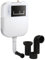 Milano Back to Wall Toilet WC Concealed Cistern Rectangular Black Dual Flush Plate