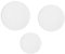 jojofuny 3stücke Transparentes Acrylboard Für Fotografie Kosmetik-Hintergrund -acrylplatten Dekorationsrequisiten Runde Formen
