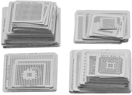 Sarini 130-teiliges IC-Chip-BGA-Reballing-Schablonen-Set für alle Arten von BGA-Chips mit Lötvorlagen für die Reparatur von Laptop-Desktop-Grafikkarten