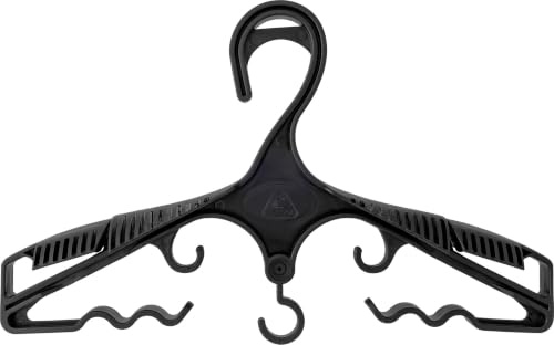 Cressi Multi Purpose Hanger Black - Speziell für Neoprenanzüge, Zubehör und Ausrüstung zum Freitauchen und Schnorcheln entwickelter Kleiderbügel, Schwarz, Einheitsgröße, Unisex