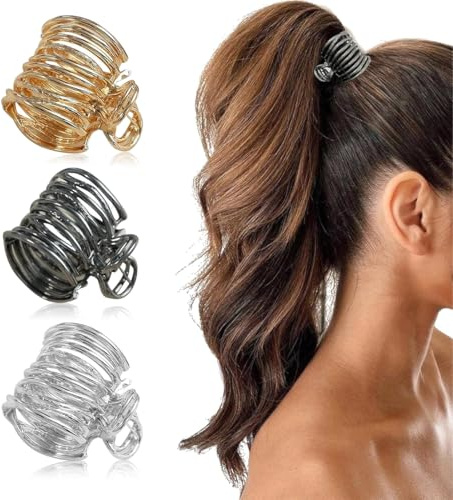 Bangbobi Haarspangen Set für Damen - 3 Stück hochwertige Haarklammern für hohe Pferdeschwänze und Dickes Haar, flexibel und langlebig - Haar Accessoire Frauen, Haarschmuck Damen, Hair Accessories