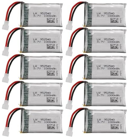 3,7 V 1000 MAh 25 C Lipo-Akku 952540, Kompatibel Mit Syma, X5 X5C X5SC X5SW TK M68 MJX X705C SG600 RC Quadcopter Drone Ersatzteile(10PCS Battery)
