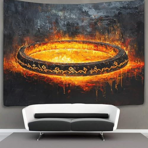 SUFFERBOW 3D Druck Herr der Ringe Wandteppiche Poster Ornament Wandbehang Wandteppich Wanddeko Wandbehang Für Wohnzimmer Schlafzimmer Tapisseries 100cmx150cm